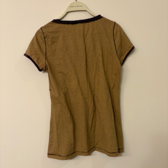 Charlotte Russe women’s large Y2K yellow brown top - Picture 4 of 4
